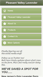 Mobile Screenshot of pleasantvalleylavender.com