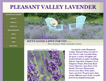 Tablet Screenshot of pleasantvalleylavender.com